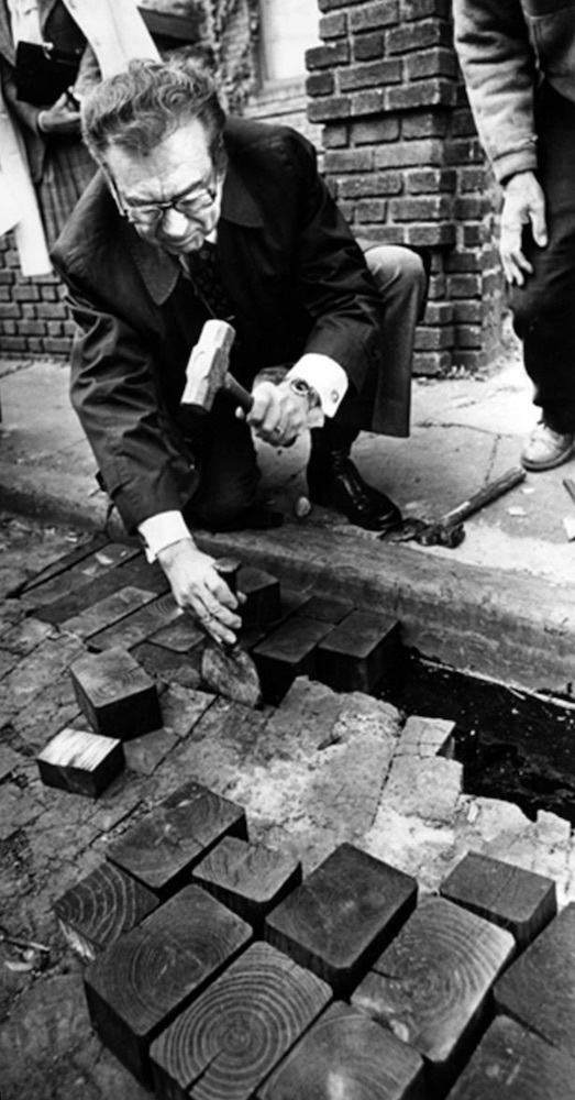 Ralph Perk on Hessler Court, 1977