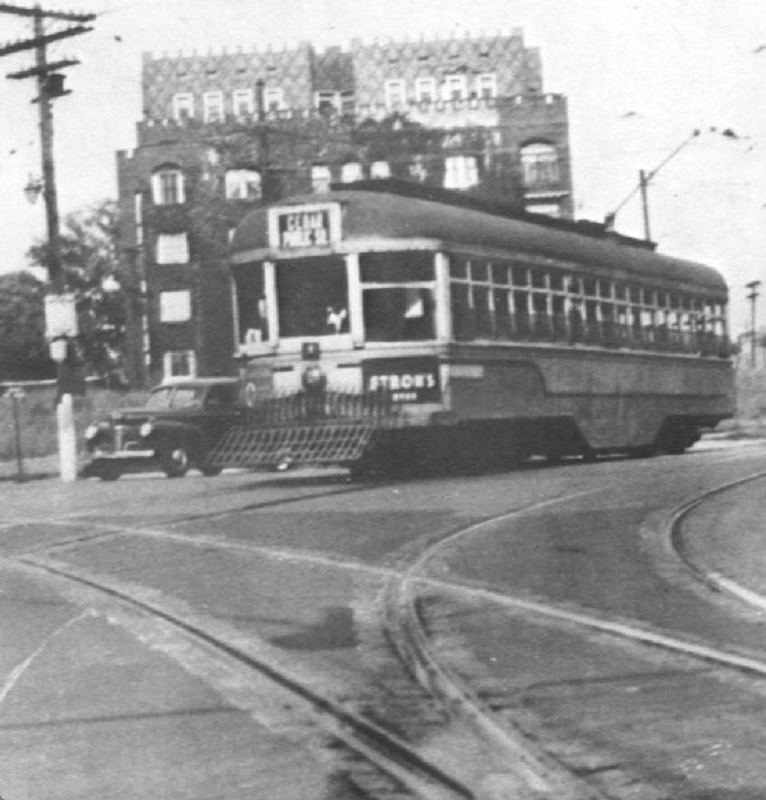 Cedar Road Streetcar, 1946