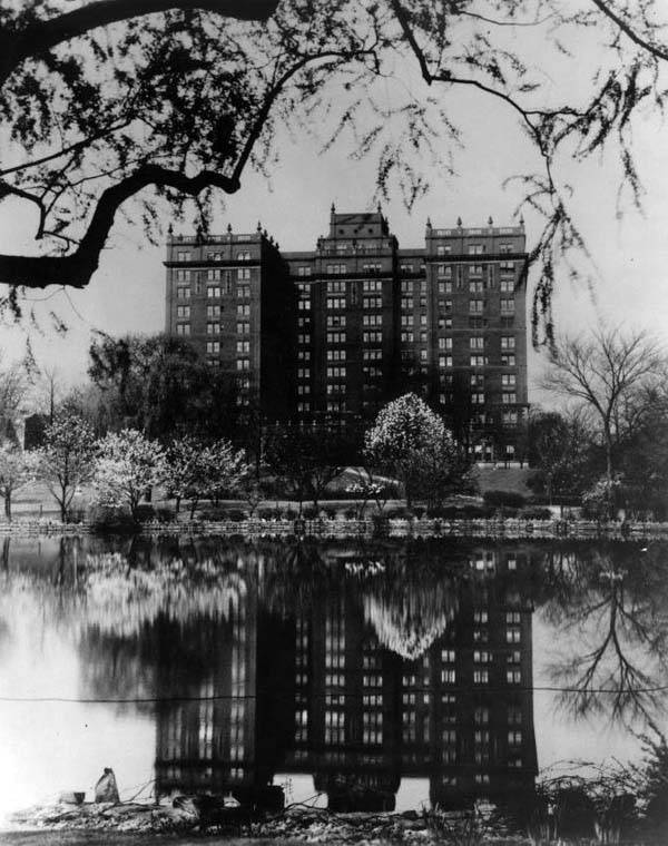 Wade Park Manor Mirrored in Wade Lagoon