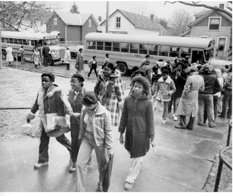 Arriving at School, Phase 2 of Desegregation Implementation