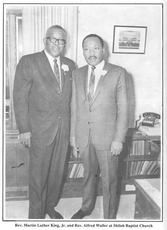 Rev. Waller and Dr. Martin Luther King Jr.