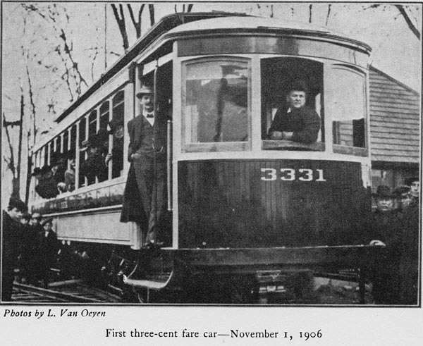 First Three Cent Fair Streetcar