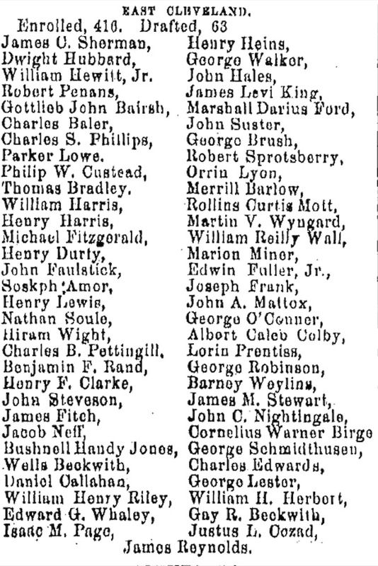 Draft Announcement, 1864