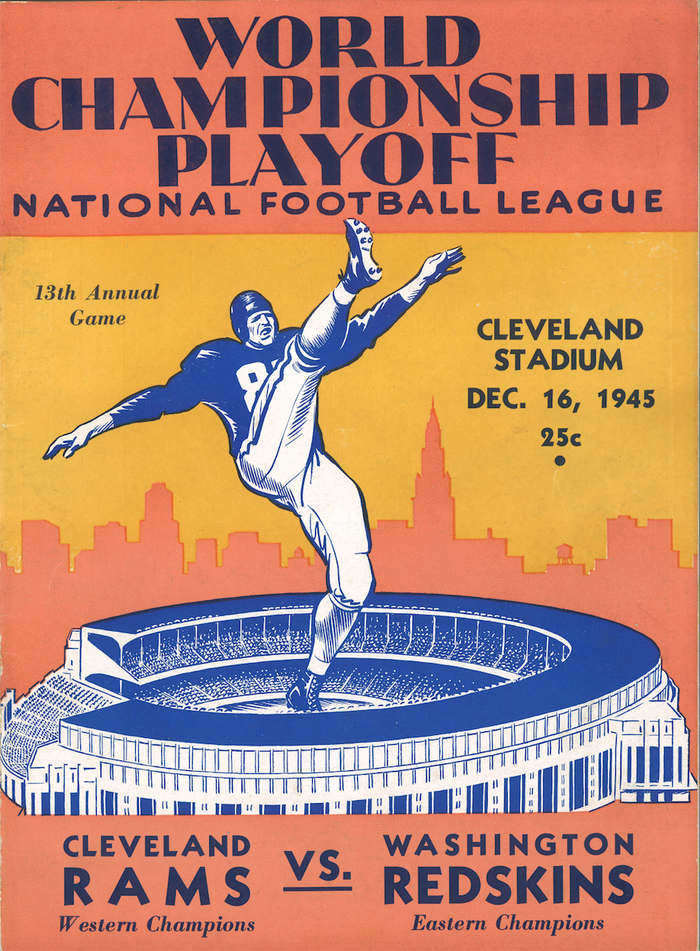 Cleveland Rams Game Program