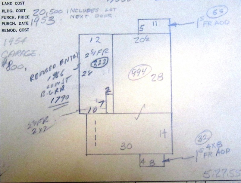 Tax Appraisal Sketch of Home