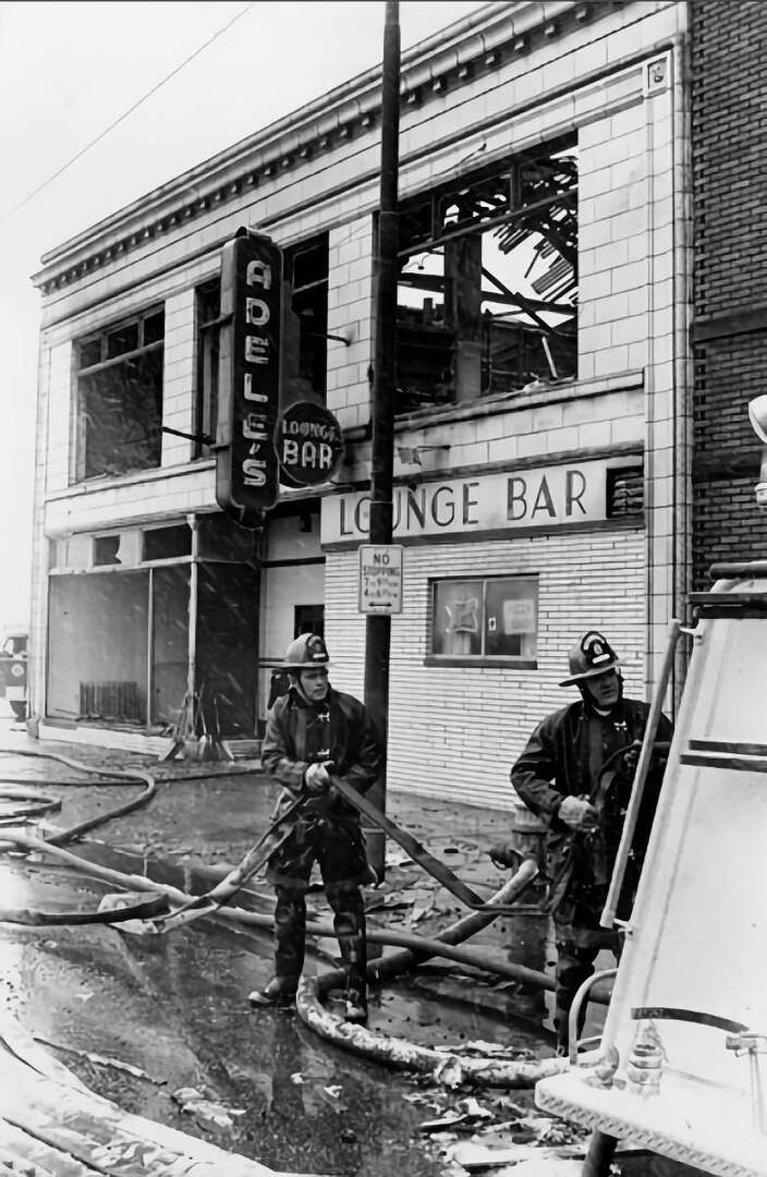Firemen at Adele's