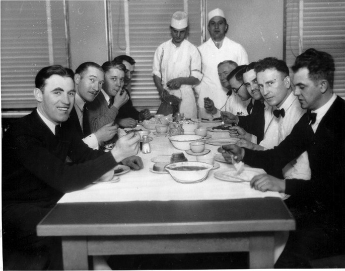Shaker Firemen Dine, 1931