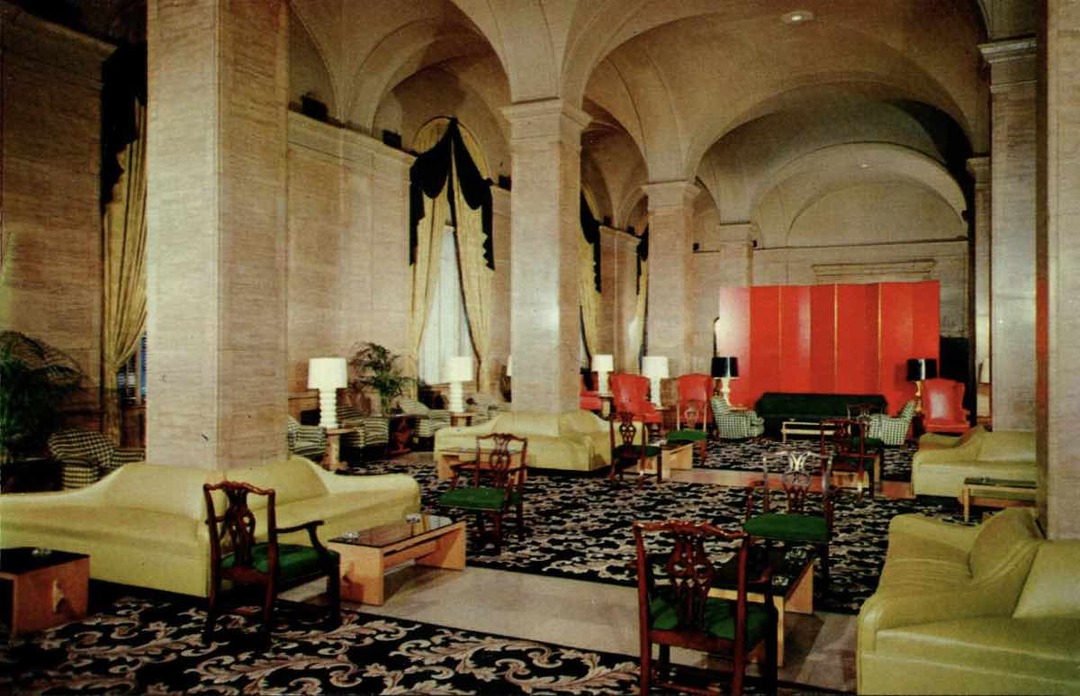 Hotel Lobby in the 1950s