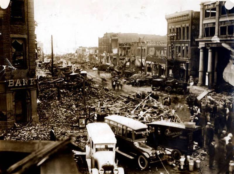 Tornado Damage, Lorain 1924