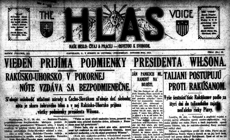 Announcing the Czechoslovak Republic