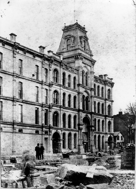 Opera House Under Construction, ca. 1870s