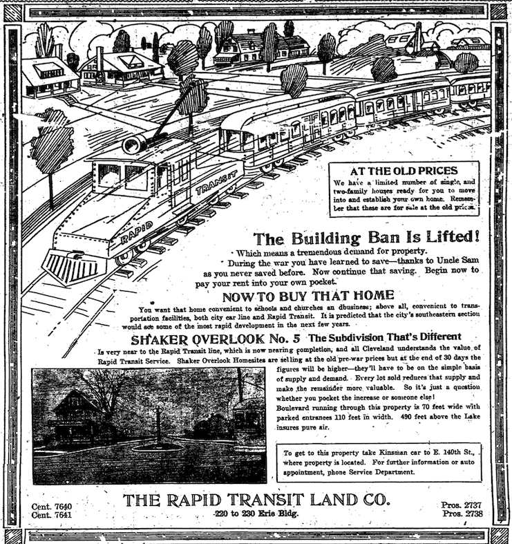The Rapid Transit Land Co., 1918