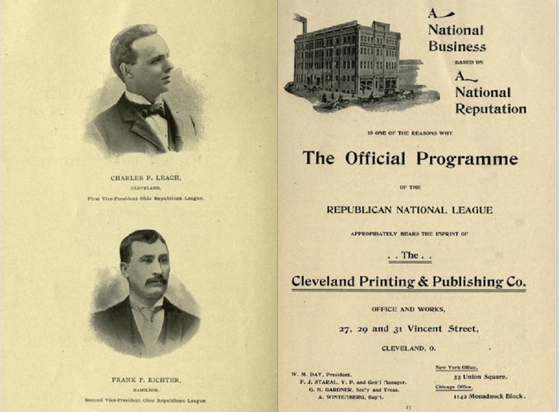Inner Cover of Prospectus of RNL Meeting, 1895