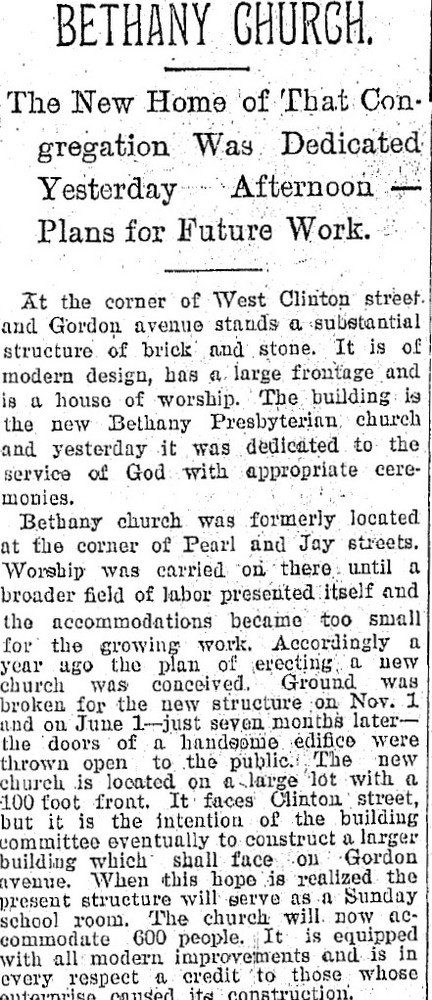 Dedication of New Church