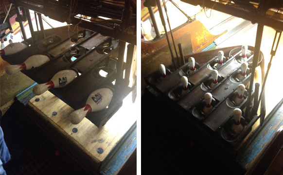 The Pin Setting Machines.
