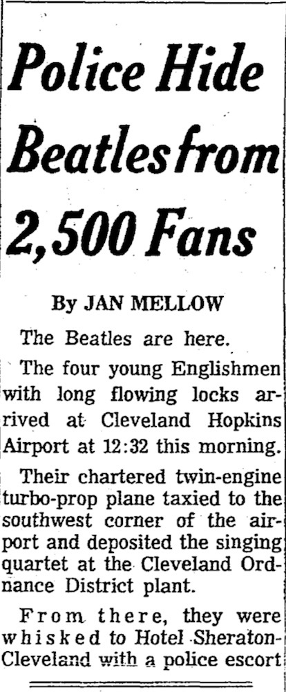 Police Hide Beatles from 2,500 Fans