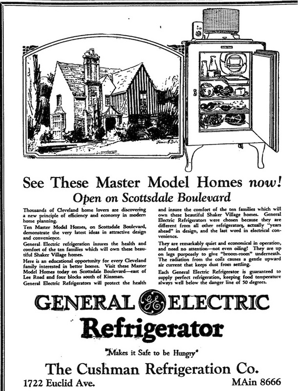 GE Refrigerator Ad, 1928