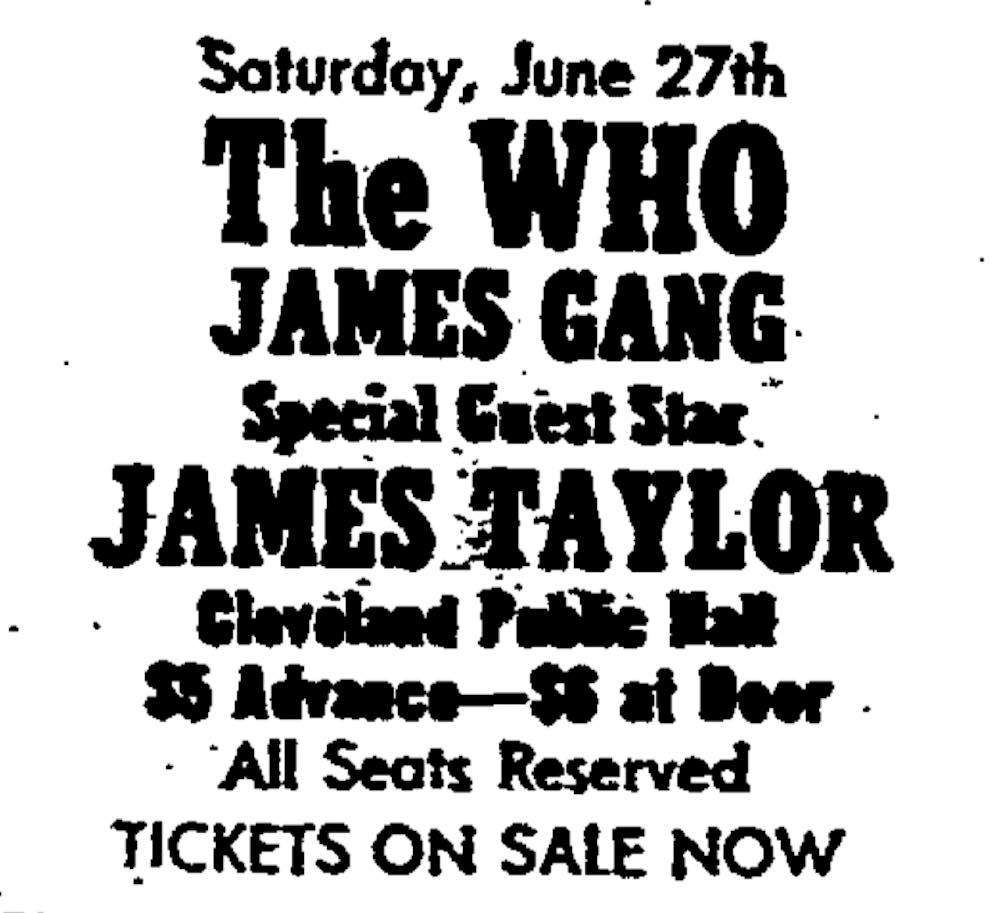The Who Concert Advertisement