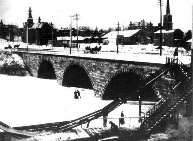 Skating on the Cuyahoga, ca. 1880s