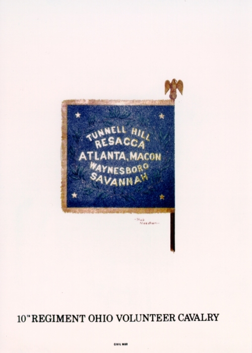 The 10th Ohio Volunteer Cavalry Flag