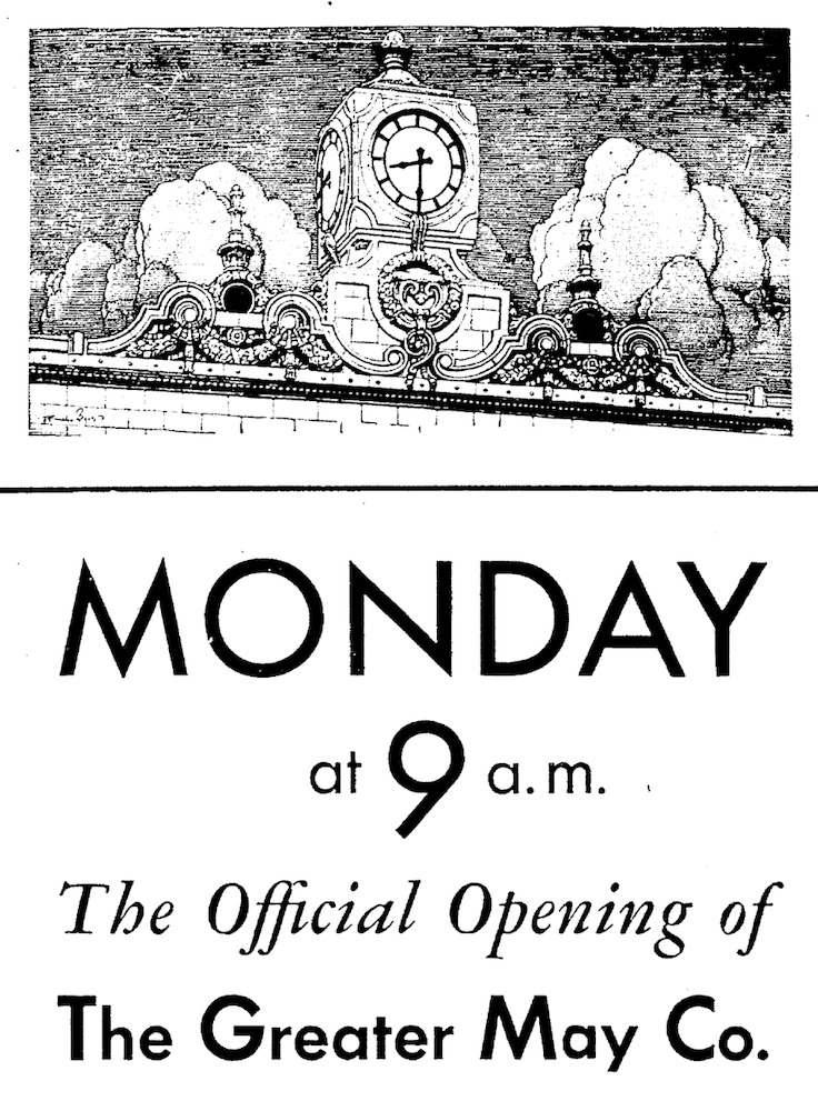The May Co. Clock