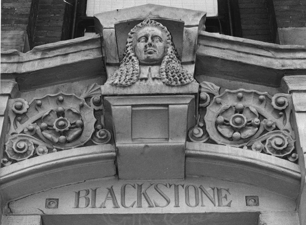 Entrance to the Blackstone