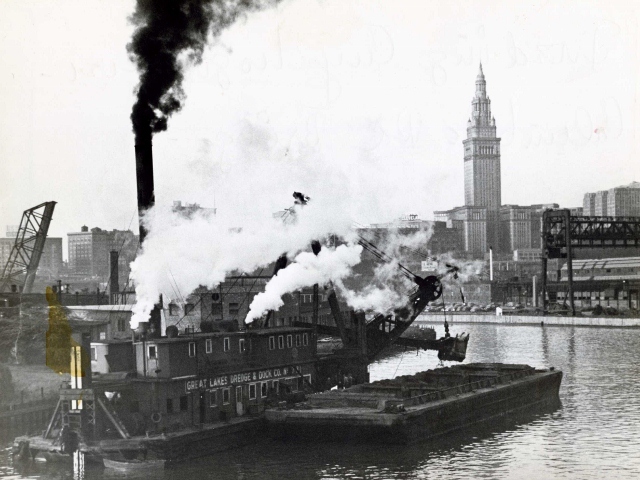 Dredging at the Columbus Rd. Bridge