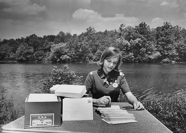 Girl Scout at Shaker Lake, 1967