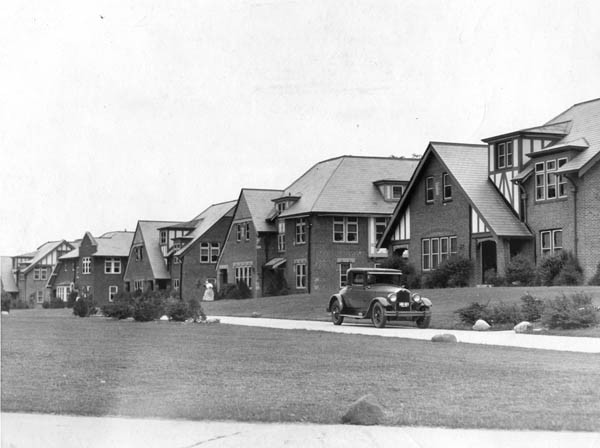 A row of cottages at Parmadale