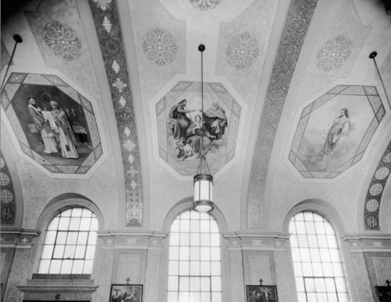 Decorations in St. Wendelin Church, 1935
