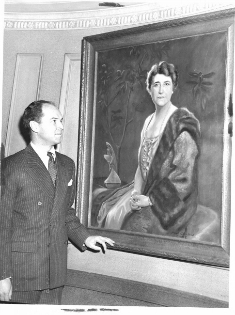 Hanging Her Portrait