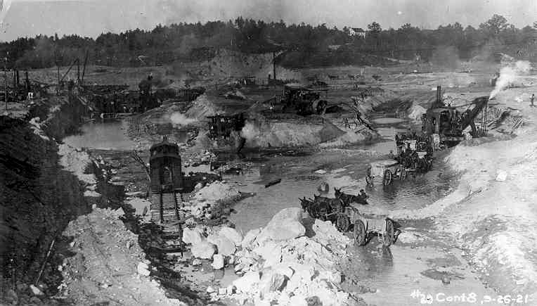 Dam Construction, ca. 1921