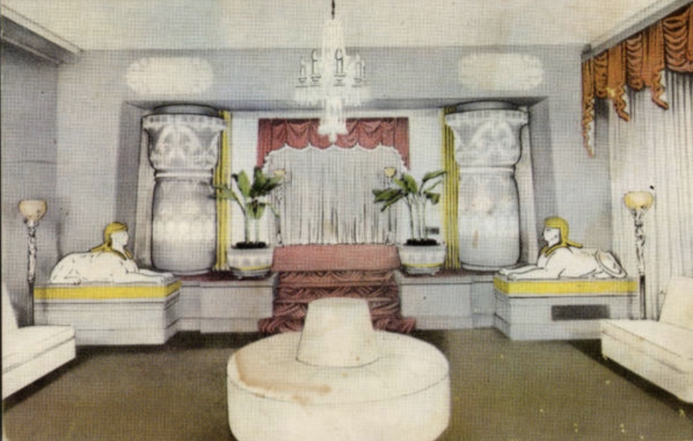 Egyptian Motif Inside House of Wills