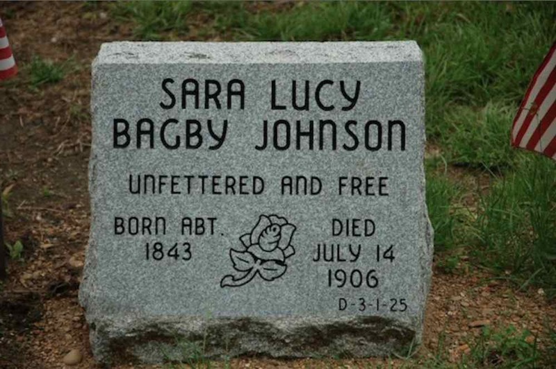 Lucy Bagby Johnson Tombstone