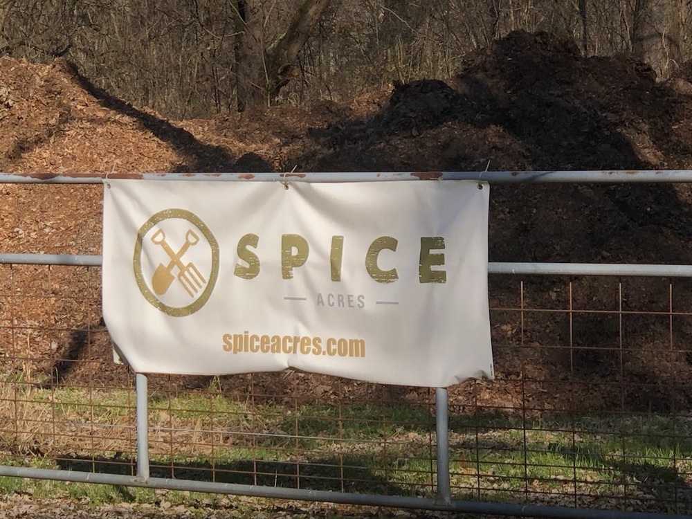 Portable Spice Acres sign