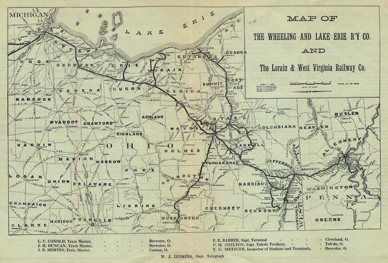 W. & L. E. Map, 1910