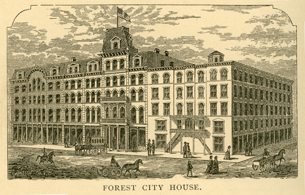 Forest City House Engraving, 1876