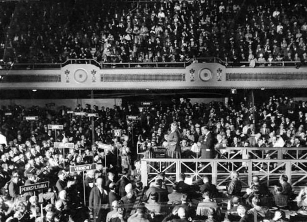 Crowd Inside Convention, 1924