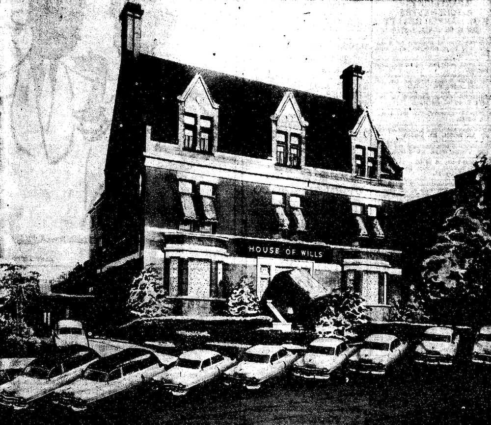 House of Wills with Car Fleet in Front