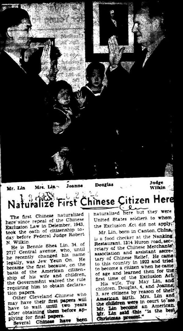 Bennie Shea Lin's Naturalization in 1943