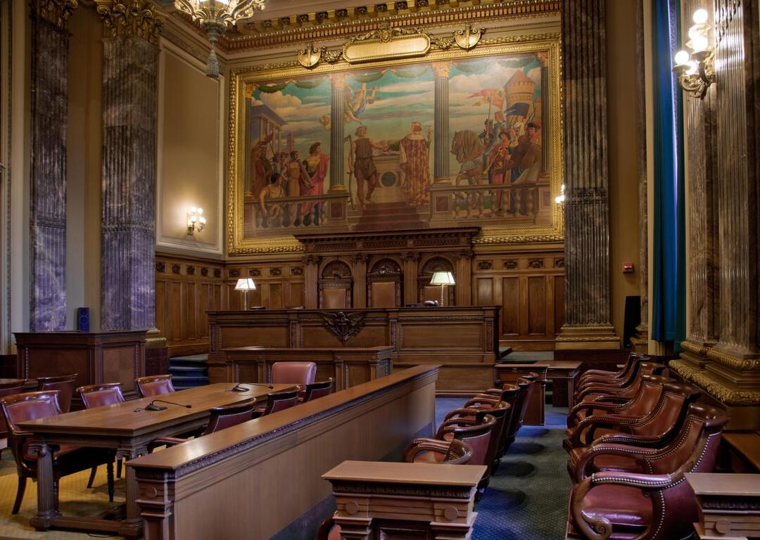 West Courtroom Jury Box
