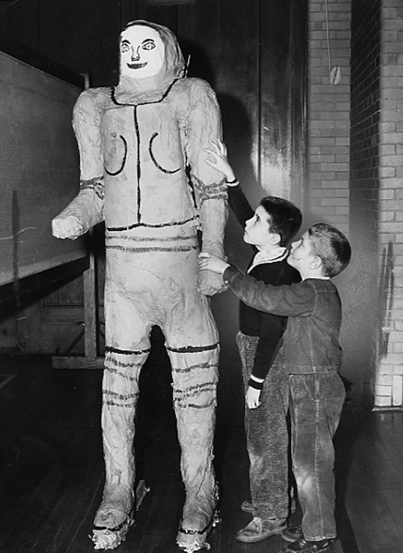 Students With Astronaut, 1960