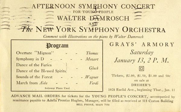 Afternoon Concert Postcard, 1916
