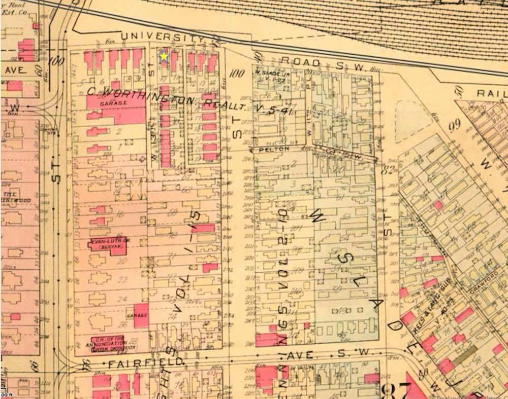 Map Detail of Tremont, 1921