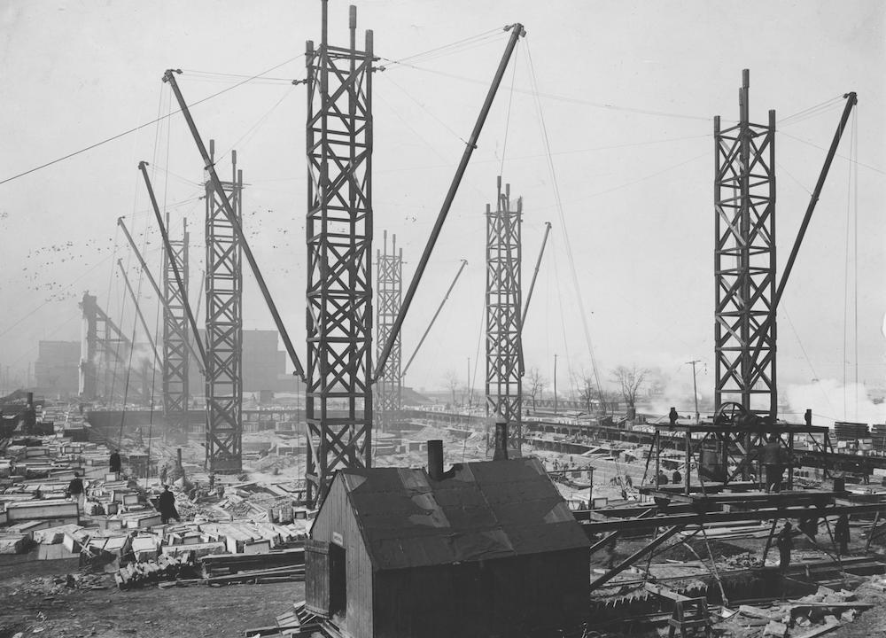 Courthouse under Construction, 1908