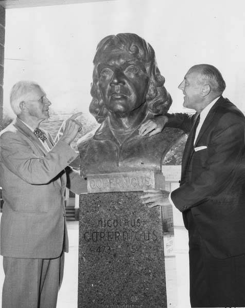 Ben Stefanski with sculpture