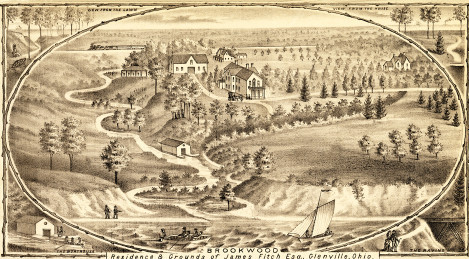 James Fitch, Esq.'s Brookwood Estate in Glenville, 1874