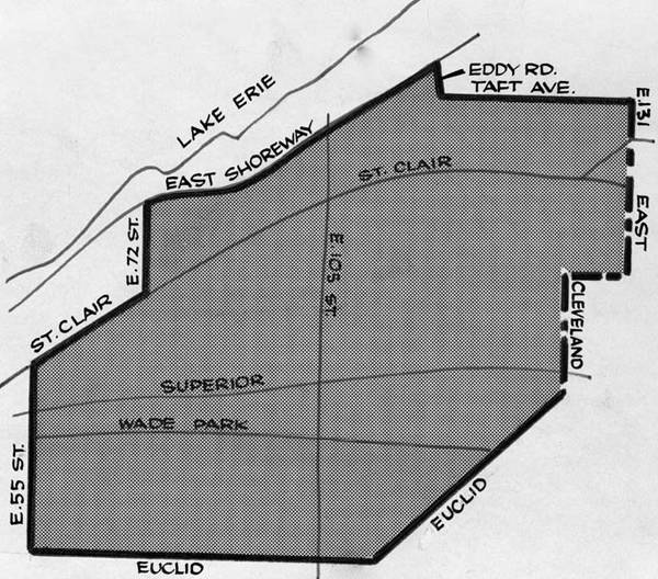 Map of Glenville area