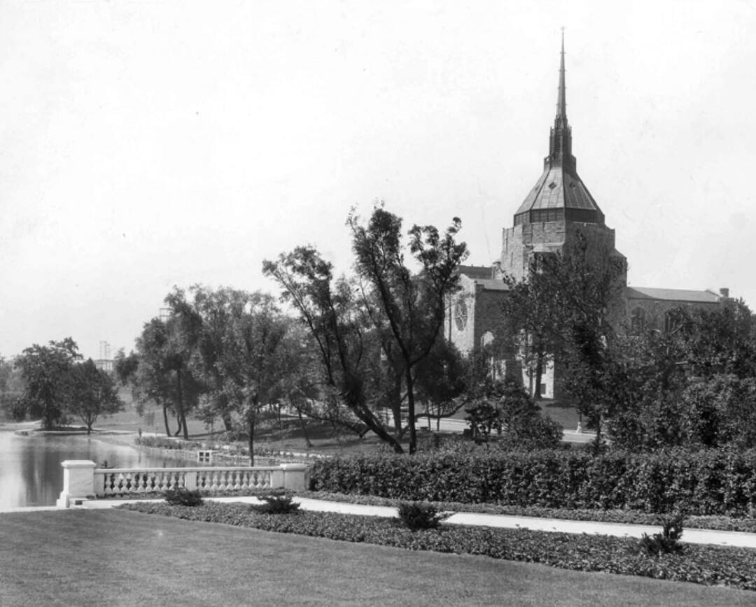 Church Viewed from Fine Arts Garden