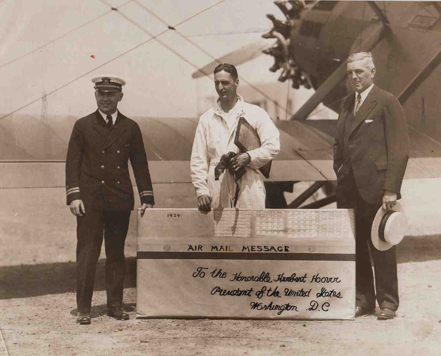 Air Mail To President Hoover, 1929
